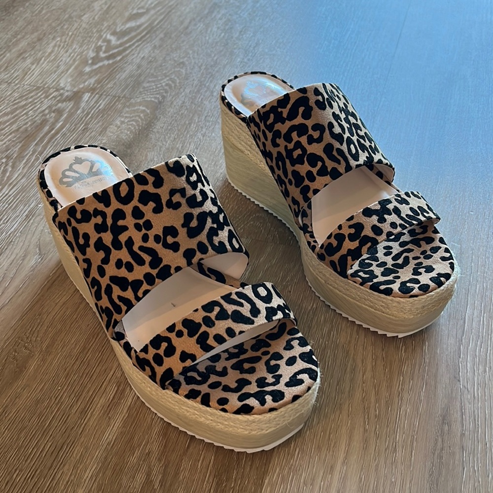 Animal print heels